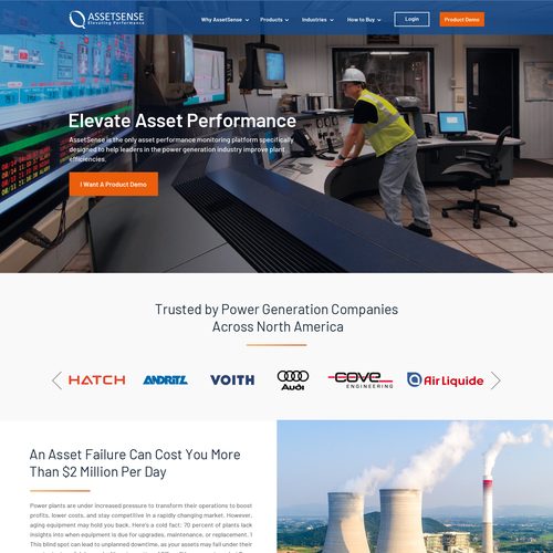Engaging B2B Website Upgrade for AssetSense Design by Obizzy