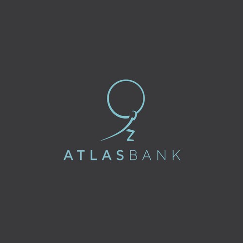 Logo for Atlas Online Bank. Design by xnnx