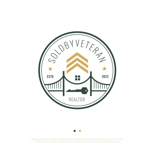 Military Themed Real Estate Logo Design by D Better Design