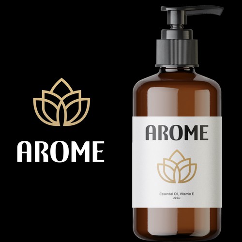 Arome - Designer Hand Soap & Lotion Logo Design by FAdzign