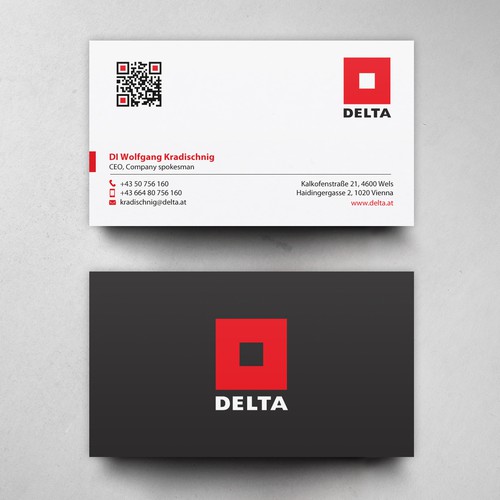 DELTA Business Card Relaunch Design by chandrayaan.creative