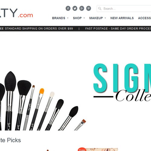 Create a banner for a product collection for the homepage Design by Y_Y