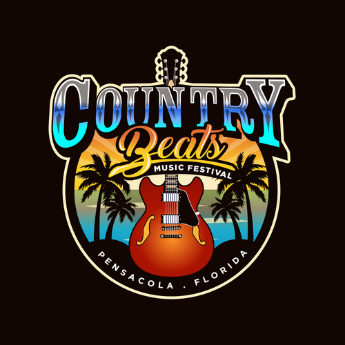 Iconic logo for iconic event for country music festivals in Florida Design by Jacob Gomes