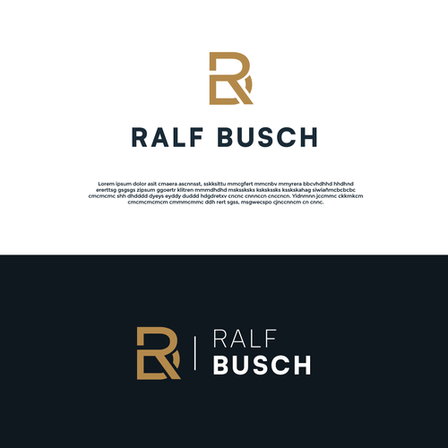 Ralf Busch Logo for Letter and Business Card Design réalisé par Pepe Delgado