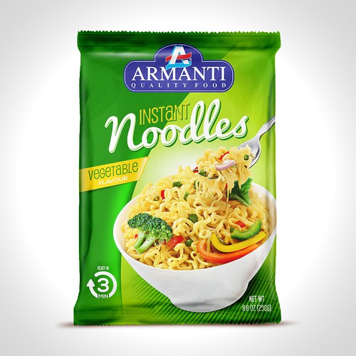 Design New Armanti Instant Noodles por tomdesign.org