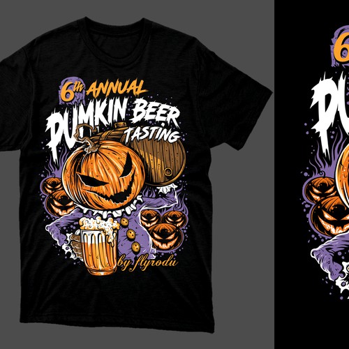 Pumpkin Beer Tasting Design by drawizart