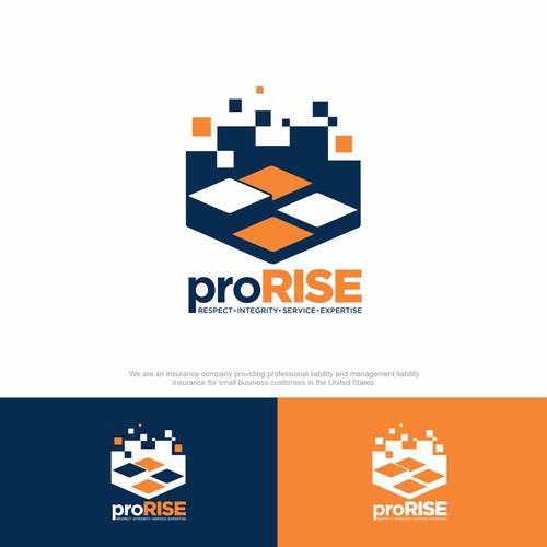 Powerful but simple logo for a unique insurance company Design by F3design™⭐