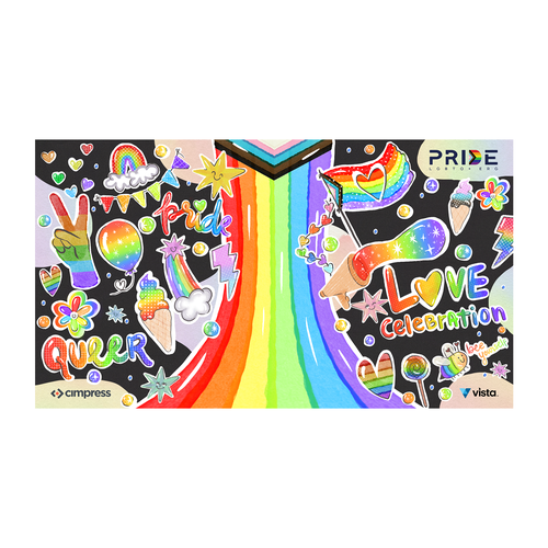 Virtual backgrounds for PRIDE month (multiple winners) Design von Labelle.Pope