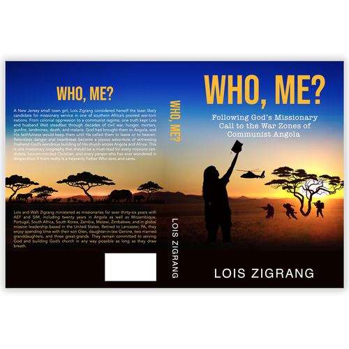 Create an Awesome Nonfiction Book Cover about a Missionary in War-Torn South Africa Design by Nitsua