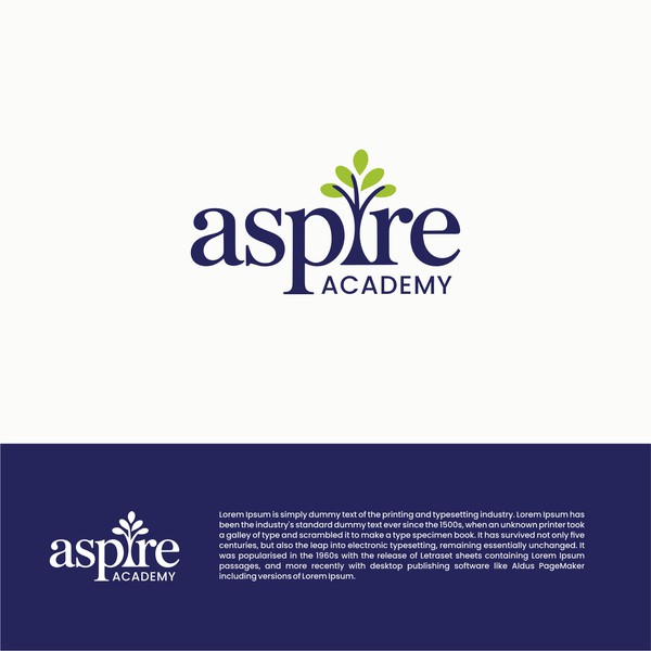 Diseño de ᑎᗩᗷᗴᗴᒪ titulado "logo aspire"