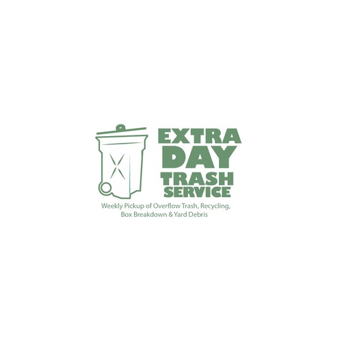 Trash Service Logo Design by tridentArt