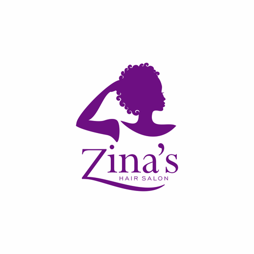 Showcase African Heritage and Glamour for Zina's Hair Salon Logo Réalisé par Ok Lis