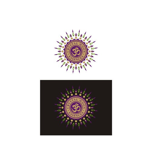 Logo for Crystal Moon Essences - remedies for harmonic rebalance and well-being Diseño de Blackstarboys