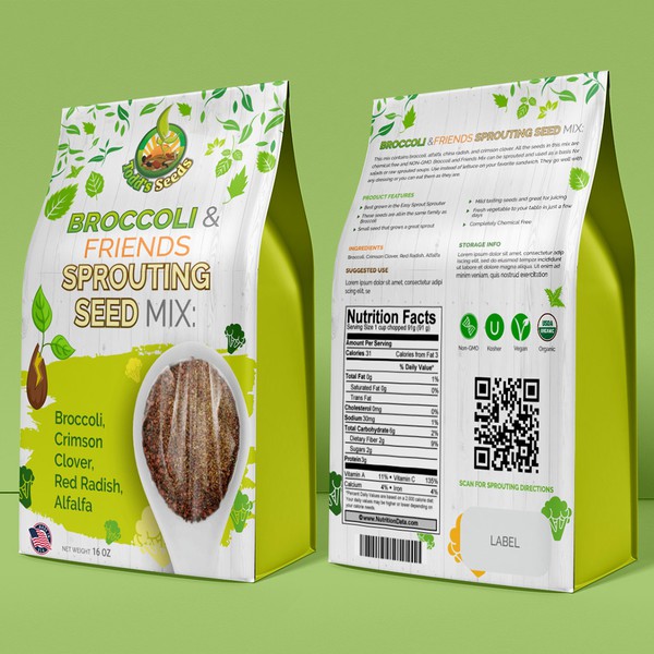 Product Packaging for Broccoli Sprouting Seeds