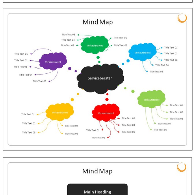 Create a colorful Powerpoint-Template for Mind-Maps | PowerPoint ...