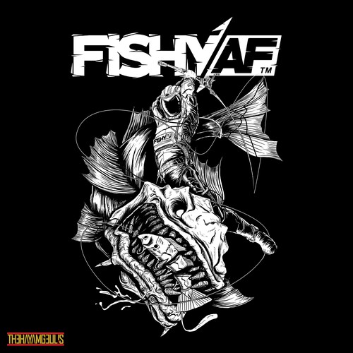 Design Fishing Astronaut - Swimbait Shirt por hayamgeulis