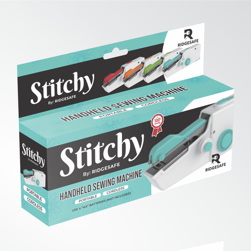 Create Packaging for Moden Handheld Sewing Machine Design by Arga Galianzah