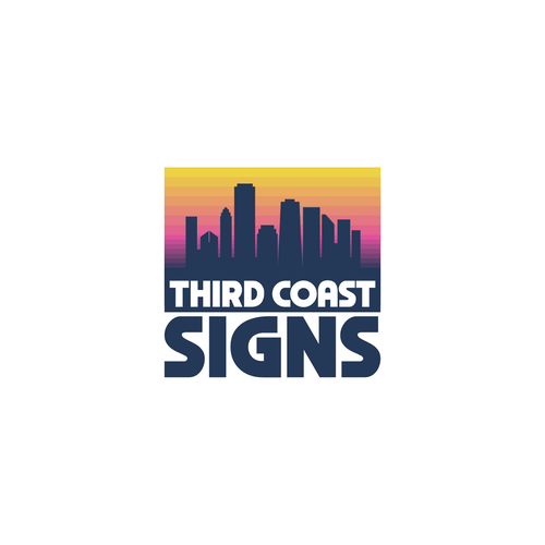 New vibrant business logo and branding for a sign making company serving Chicago Design by NinjaMouse™