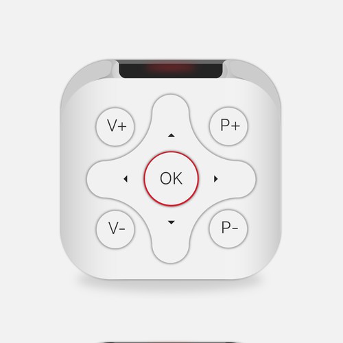 Remote control icon for iOS app Design by KurniawanAditia