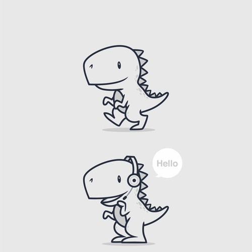Featured image of post Cute Simple Easy T Rex Drawing