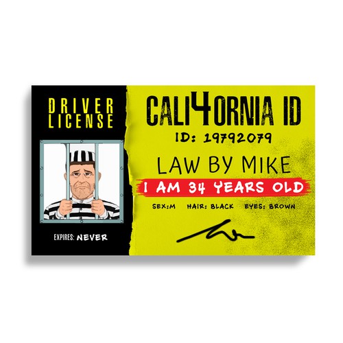 Design A really bad fake ID, I mean really bad di Mr.TK