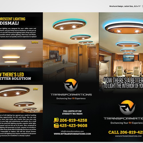 Create a stunning brochure for an exciting new LED lighting design Design by Qinkqink