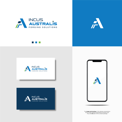 "Anvil Logo for Incus Australis" winning Web page design