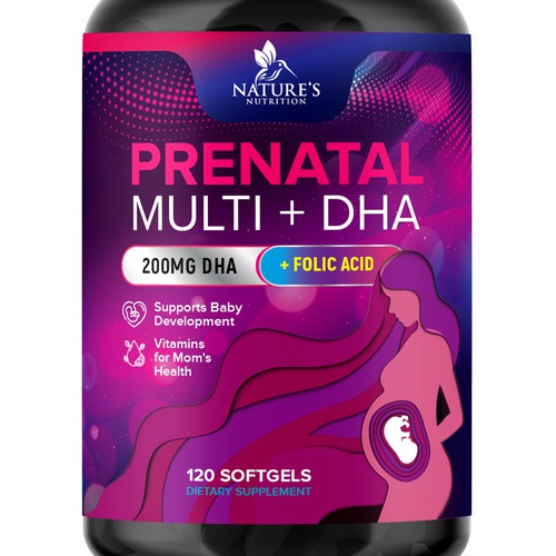 Prenatal Vitamins Label Design needed for Nature's Nutrition Design by TUNSAY