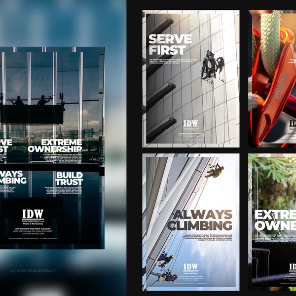 Core Value Posters For Home Service Business