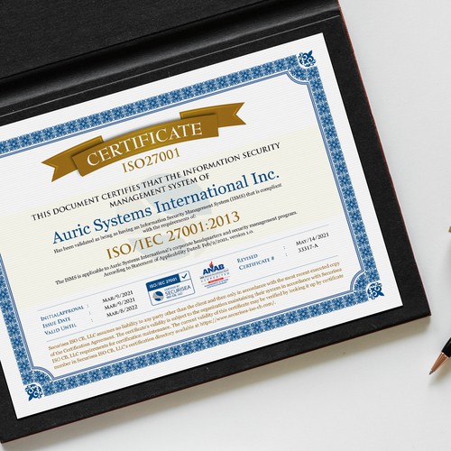 ISO Certificate Design Design by GrApHiC cReAtIoN™