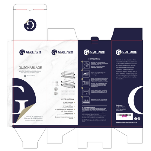 We need product packaging for our shower shelf Design by Reynaldo TahanZero