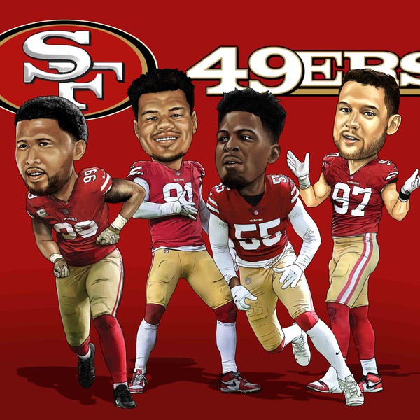 San Fransisco $(ers Squad - Realistic Caricature Illustration 