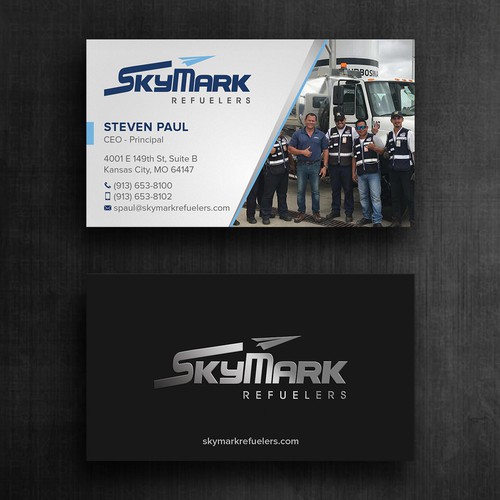 Need business card redesign for Aircraft Truck Fueling company Design by Felix SH