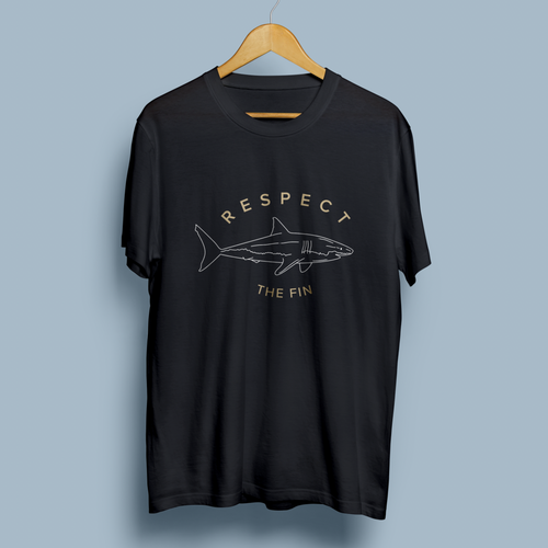 Respect The Fin Shark Design Design von LindCDesign