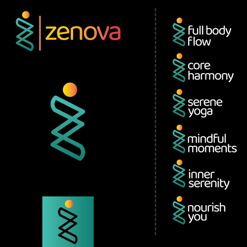 Zenova Logo: Revolutionary suite of health and wellness mobile apps Diseño de J.Tot