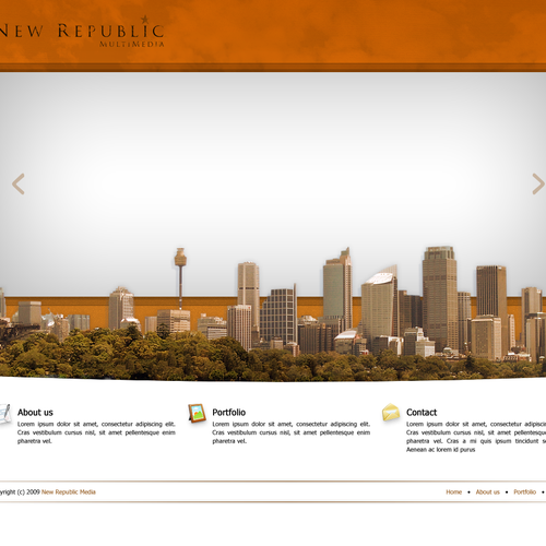 Media Companies New Design. PSD Only! Design by Will Haynes