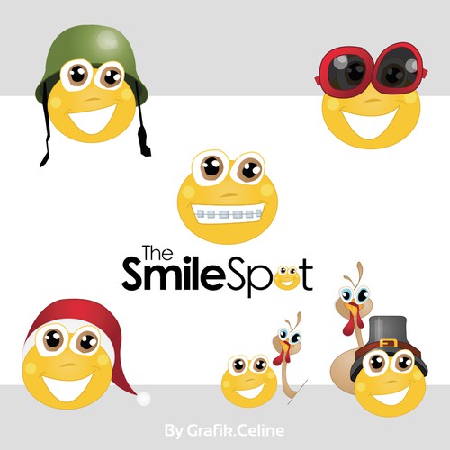 A Fun, Modern and Versatile Smile Face Character for a Dental Office Design by grafik.celine