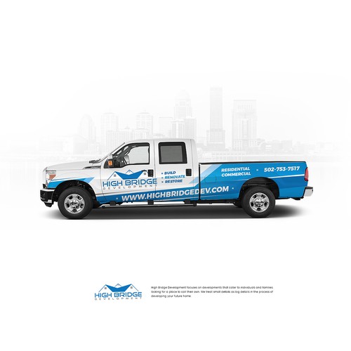 Eye Catching Truck Wrap Design by kirchen