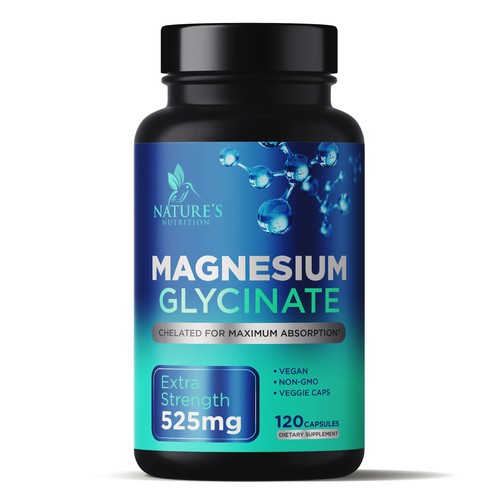 Natural Magnesium Glycinate Design needed for Nature's Nutrition Design by gs-designs