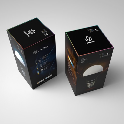We need to create a sophisticated package for smart lamps. Design by leandropalencia84