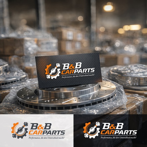 Performance-driven badge for an automotive parts brand