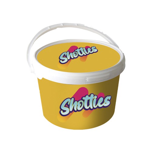 Party Bucket Label Design by Loren Meza