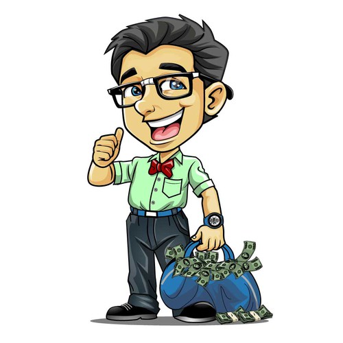 Geek cartoon caricature | Character or mascot contest