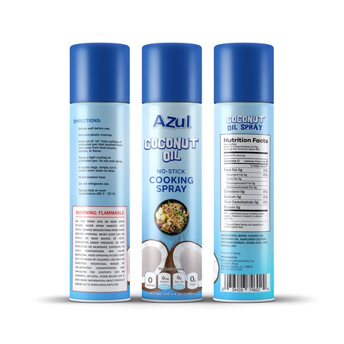 Create Product Extension for Azul Coconut Product - Azul Coconut Oil Spray Design von TUNSAY