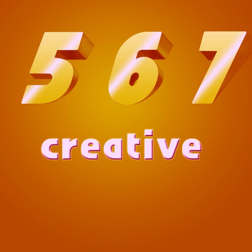 Create a logo to build an online brand around by using numbers. Design by S.D.M