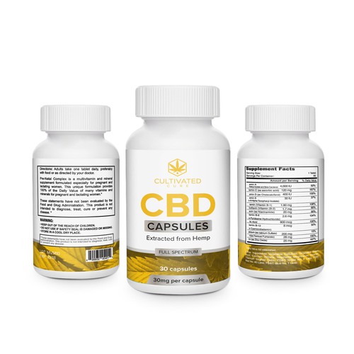 Label design for a CBD product Design by creationMB