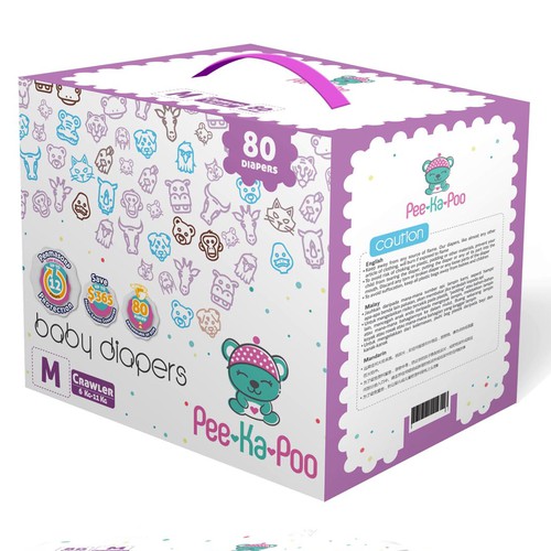 Create an Exciting Packaging For Asia Most Popular Baby Diaper Brand Design by agooshe