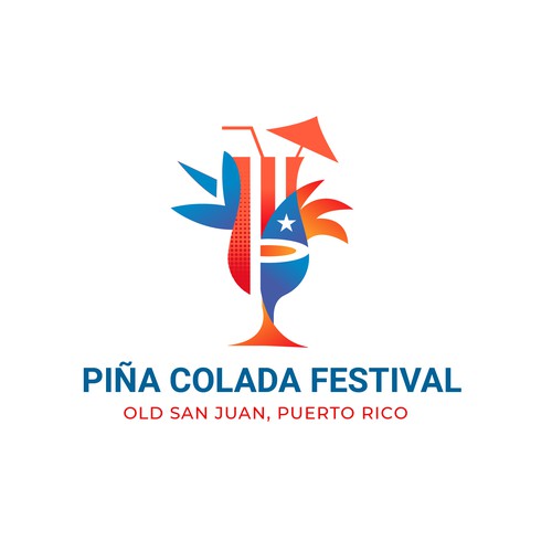 Design Piña Colada Festival Logo and Branding Package di smitadesign