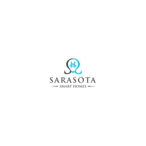 Sarasota Smart Homes logo for our company that does technology innovations and installations Design réalisé par kalemwaelah