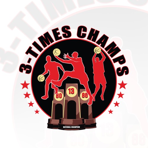 Basketball Logo for Team 'Three-Time Champs' - Your Winning Logo Featured on Major Sports Network Design by Artist86